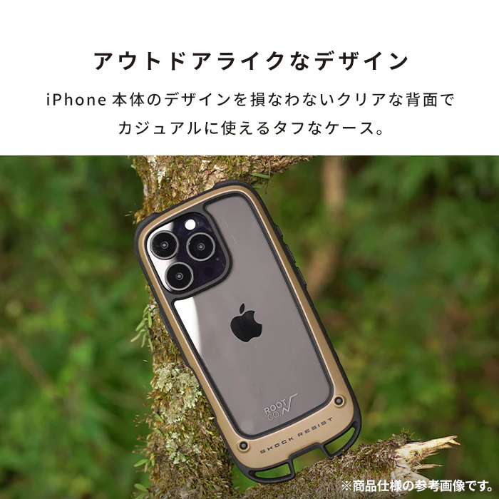 [iPhone 17e/16/16 Pro/16e/15/14/13専用]ROOT CO. GRAVITY Shock Resist Case +Hold. - Image 4