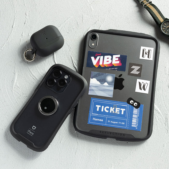 [iPad mini 8.3inch(第6世代)専用]iFace Reflection ポリカーボネートクリアケース(ブラック) - Image 4