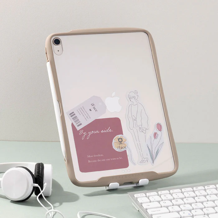 【iPad Air 11inch(第7/6世代)/10.9inch(第5/4世代)専用】iFace Reflection ポリカーボネートクリアケース(ベージュ) - Image 3