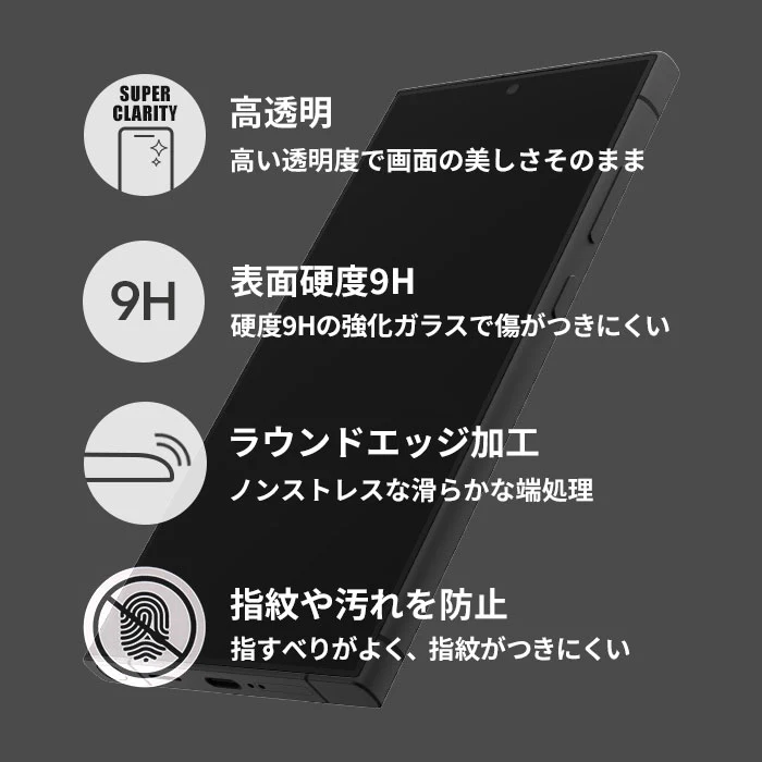[Galaxy S24/S24Ultra専用]PATCHWORKS ITG Pro Plus 画面保護ガラスフィルム - Image 3