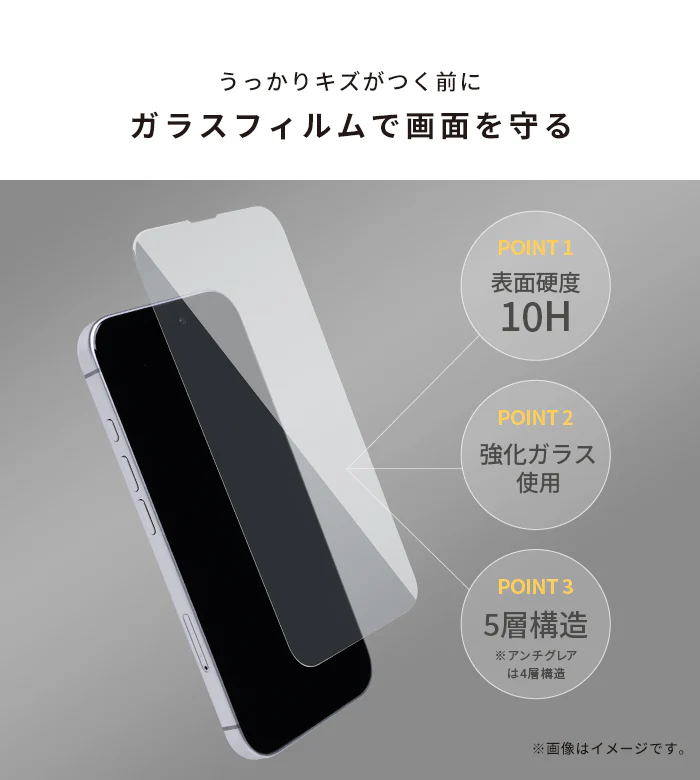 <2枚セット>【iPhone 17e/16/16 Pro/16 Plus/16 Pro Max/16e/15/15 Plus/14/14 Pro/14 Pro Max/13/13 Pro専用】iFace Round Edge Tempered Glass Screen Protector ラウンドエッジ強化ガラス 画面保護シート(アンチグレア/のぞき見防止/ブルーライトカット) - Image 12